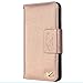 Galaxy S7 Case,by HiLDA,Samsung Galaxy S7 Wallet Case,PU Leather Case,Credit Card Holder,Flip Cover Case[Gold]