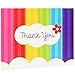 Birthday Express Rainbow Wishes Party Supplies - Thank-You Notes (8)