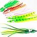 30pcs Soft Plastic Fishing Lure Squid Skirt Lures Octopus Trolling Bait Saltwater Bait Multi Colour 7.5cm/9cm/12cm