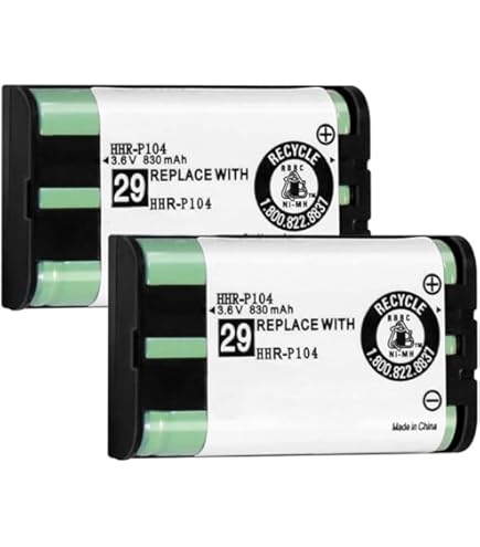 Vhbw 2x Batteries Compatible Avec Panasonic WN4HHGMB0000 Téléphone Fixe