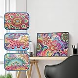 UmbWorld DIY 5D Diamond Painting, Crystal Rhinestone Diamond Embroidery Paintings Pictures Arts Craft by Number Kits for Adults Kids (Flower 1)