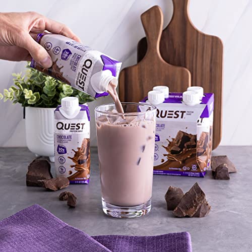 Quest Nutrition Ready To Drink Chocolate Protein Shake, High Protein