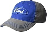 Ford Men's Rough Edge Logo Baseball Cap, Embroidered, Adjustable, Navy, One Size