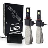 SOCAL-LED H10 9145 Fanless LED Conversion Kit 60W 6400LM 6000K Xenon White Car Fog Light Bulbs