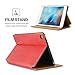 iPad Mini 1 2 3 Vintage Pattern Protective Case, Miniko(TM) Old [Book Style] Classic Case Cover Vintage Premium PU Leather Smart Folio Case Auto Sleep Wake Slim Fit Stand for iPad Mini 1 2 3 Red