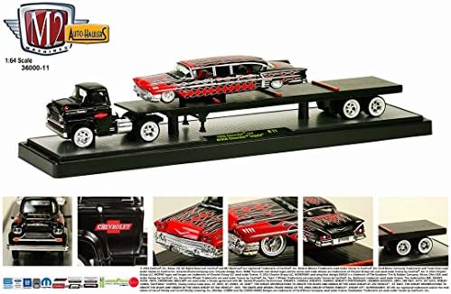 1958 Chevrolet LCF & 1958 Chevrolet Impala (14-01) M2 Machines * Auto-Haulers Release 11 * 2014 Castline Premium Edition 1:64 Scale Die-Cast Vehicle Set (1 of only 5000 pieces)