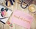 Bridal Shower Makeup Bag - 5-Pack Cosmetic Pouches for Wedding Favors, Bachelorette Party Gifts, and Bridal Shower Accessories, 7 x 5 Inches