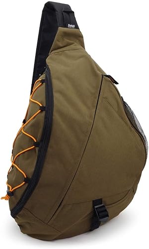 Amazon Marib Select 大きめ ボディバッグ 斜めがけバッグ バンジーコード 収納可 ワンショルダーバッグ メンズバッグ 鞄 C369 カーキ ボディバッグ ワンショルダー