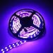 Alarmpore 16.4FT Double Row 5050 SMD 5M 600LEDs RGB Flexible LED Strip Rope Lights 120LEDs/M Not Waterproof String Light Tape 12V DC