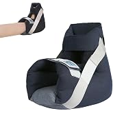 EHUELDER Foot Drop Heel Protector &ndash; Ankle Support for Bed Sores, Pressure Relief &amp; Diabetic Care &ndash; Adjustable Straps, Breathable, Machine Washable (Navy blue, Free Size)