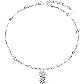 DAOCHONG Anklet for Women S925 Sterling Silver Adjustable Foot Chain Ankle Bracelet Anklets Jewelry