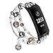 V-MORO Band Compatible with Fitbit Charge 3/3 SE Bands Women Fashion Handmade Jewelry Bracelet Elastic Stretchy Charge3 Strap Faux Pearl Beads Wristband for Fitbit Charge 3 Smartwatch Black 5.3