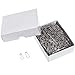 Household Mall 0.85 inch Pack of 1000Pcs Gourd Pin/Clothing Tag Pin/Safety Pin/Steel Wire Pin/Calabash Pin, Suitable for Tailor Home Accessories (Silver)