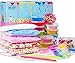 NEICY Slime Kit Slime Supplies, Slime Making Kit for Girls Boys Kids, Includes Clear Crystal Slime, Slime Containers, Foam Balls, Fruit Slices, Fishbowl Beads, Sugar Paper,Make Your Own Slime