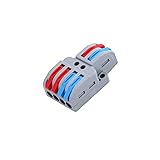 NineLeaf 10PCS Wire Connectors, 2 in 4 Out Lever
