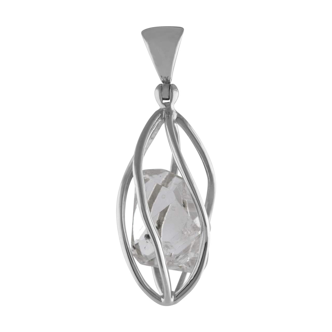 Starborn Herkimer Crystal 2 gramms Natural Pendant 4cm Long