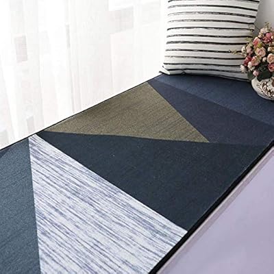 Carpet Modern Kitchener Blue Polygon Geometry 15mm Thickness Non