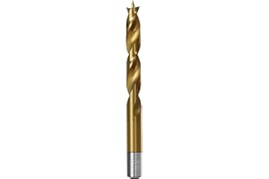 Brad Point Wood Drill Bits for Woodworking, 12.5mm (31/64") Dia Brad Point Drill, High Speed Steel Metric Brad Point Drill Bi