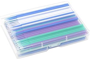 ZUDKSUY 200 Pcs Micro Detailing Brushes, Touch Up Paint Brushes, Disposable Applicators for Automotive Detailing, Stone Chips