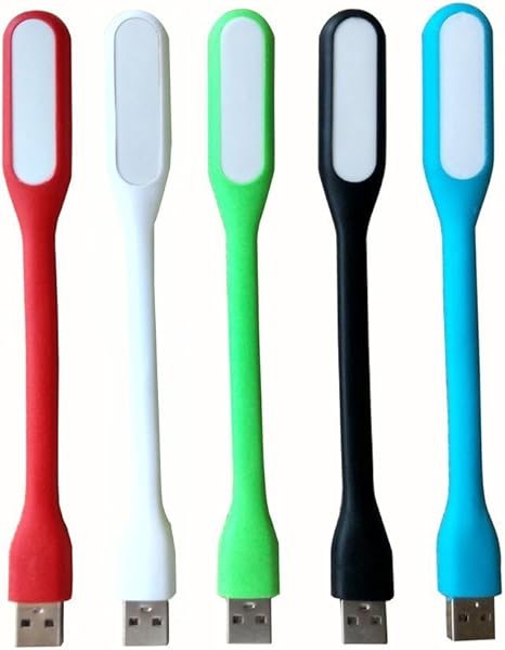 yomym 5pcs usb flexible lampara de luz
