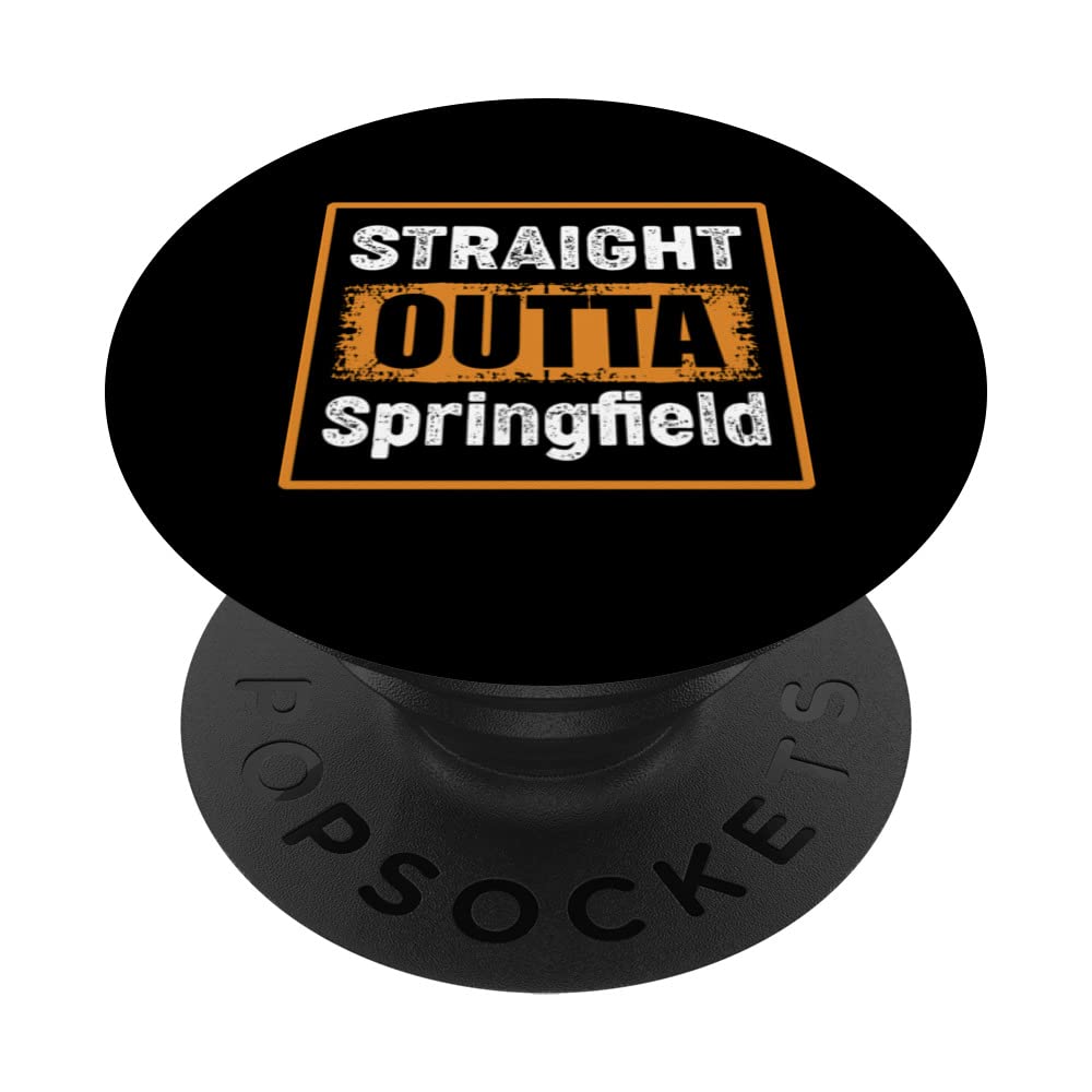 Straight Outta Springfield Missouri USA Distressed Vintage PopSockets Swappable PopGrip
