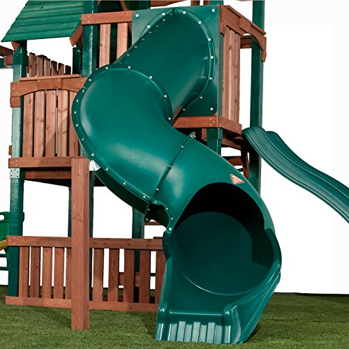Tunnel Twister 5' Slide - Green