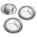 Zoevan 2 PCS Stainless Steel Kitchen Sink Strainer - Heavy Duty Advanced Basket Strainer, Large Wide Rim 4.5