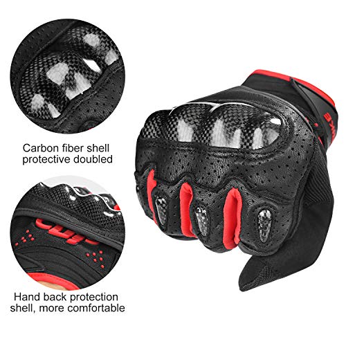 image for INBIKE Motorcycle Gloves Hard Knuckle Gloves Motorbike Gloves Men Carb