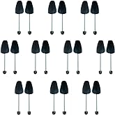 Ahberxig 10 Pairs Plastic Shoe Trees for Men (Black)