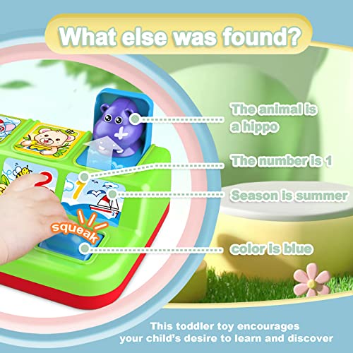 Duchong Interactive Pop Up Animals Toy for Toddlers, STEM Early