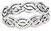 CloseoutWarehouse 925 Sterling Silver Wicca Weave Celtic Ring Size 9