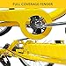 SURPCOS Adult Tricycle Cruise Bike Full Size 3 Wheeled Trike Bicycle with Wire Shopping Basket (Yellow, 7-Speed, 24″ Wheel)thumb 3