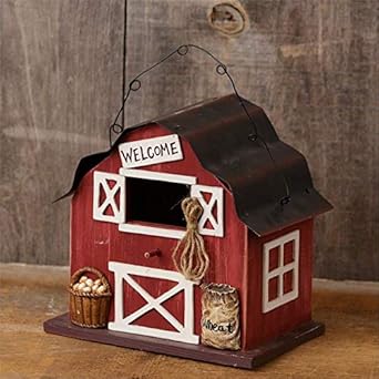 Amazon Com Your Heart S Delight Birdhouse Barn Welcome