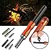 Weka EDC Fire Starter Nano Striker XL Ferrocerium Rod Ultra-Portable Survival Tool 3000 Fire-Starting Strikes Black