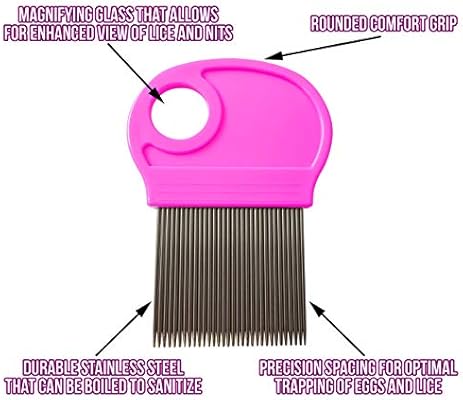 Amazon Com 4 Pack Lice Combs Nit Remover With Metal Teeth And