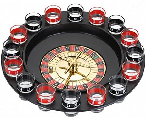 RoseAmor Drinking Roulette 16 Glasses Shot Drinking Party Drinking Game Party Stag Hen Spin