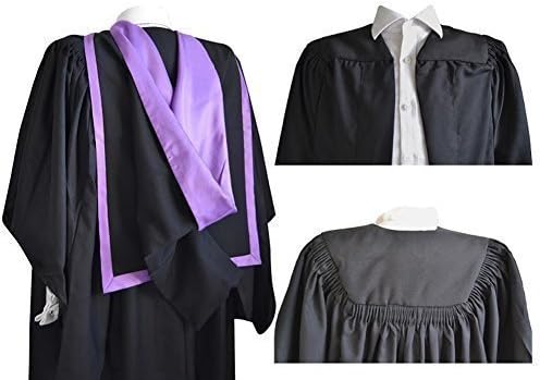 Ashington Gowns Luxury Flute Pleated Gown and Masters Full-Shape Academic/Graduate Hood