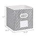 MAX Houser Fabric Cloth Storage Bins,Foldable Storage Cubes Organizer Baskets with Dual Handles for Home Bedroom Storage,Set of 6 (Grey)