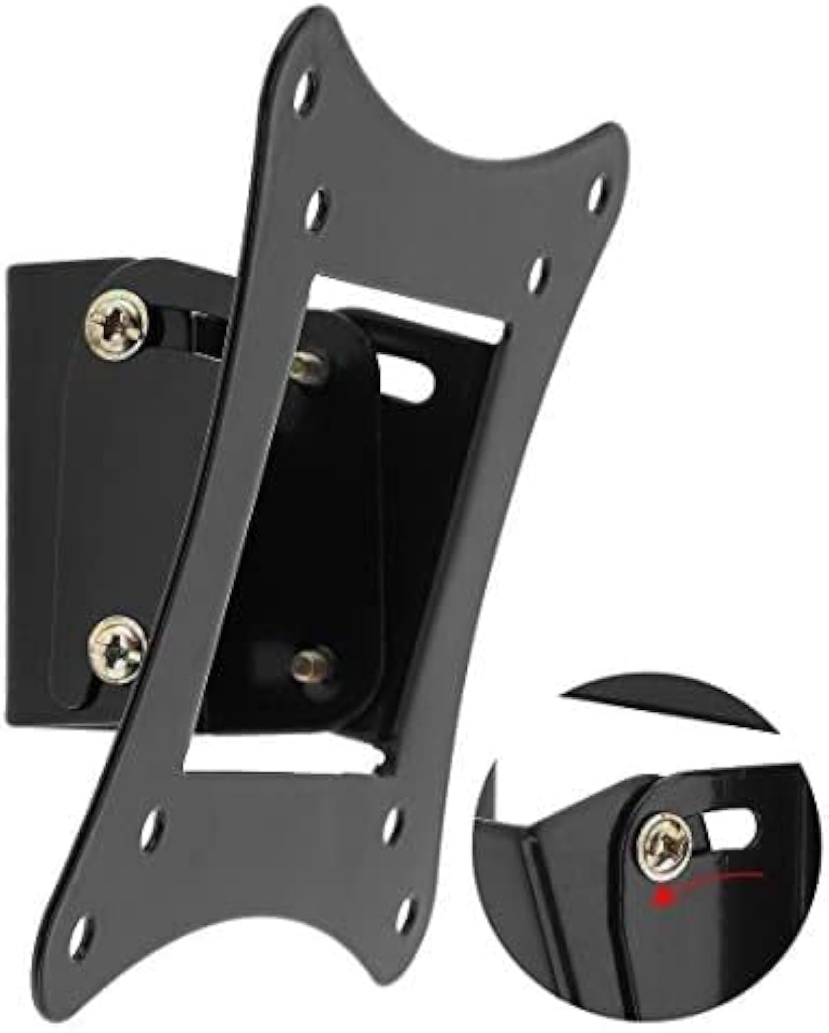 OriGlam Universal TV Wall Mount Bracket Fixed Flat Panel TV Frame Stand Holder 10 Degrees Tilt Angle for 14-27 Inch LCD LED Monitor