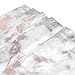 ALAZA Pink Gold Marble Shower Curtain Waterproof Polyester Bath Curtian with Hooks 72x72 Inch