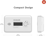 WISUALARM WisuAlarm Carbon Monoxide Detector 10-Year Battery LCD EN view 7