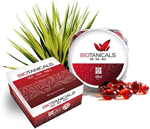 Sibu Beauty Biotanicals Hair Skin Nails with Omega-7 60 Vegetarian Softgels
