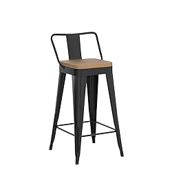 WENTMENT Bar Stools Set of 4 Counter Height Bar
