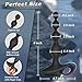 Vibrating Anal Beads Butt Plug, Rechargeable Silicone Anal Vibrator with 10 Vibration Modes Graduated Design Waterproof Prostate Stimulator Sex Toys for Men, Women and Couples