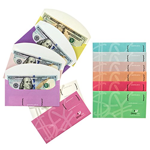 Budgeting Envelopes for Your Cash Envelope System in 12 Stylish Cardstock Colors by Divvy Up