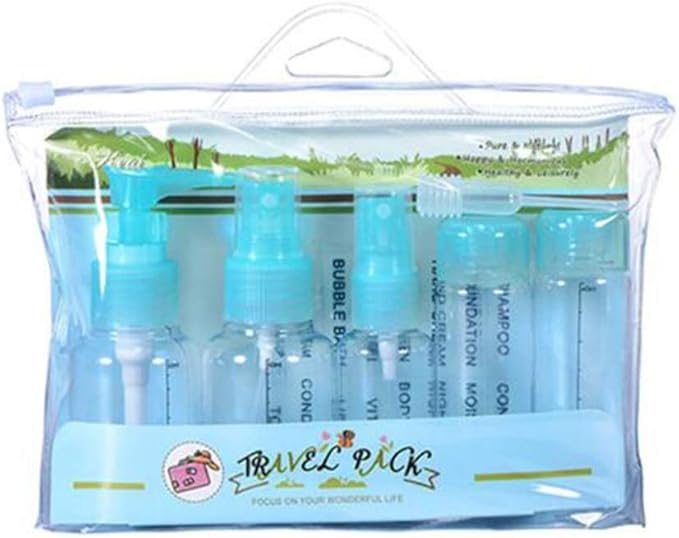 Botellas recargables Onkessy 6pcs Set de botellas de viaje Sub-botella