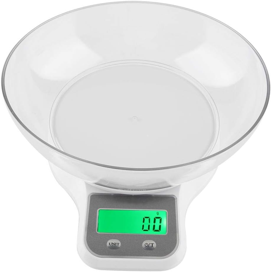 Food Scale, Delaman Digital Food Scale Kitchen Cooking Multifunction Weight Scale with Bowl 1PC