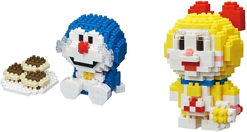 Amazon ナノブロック I M Doraemon ドラえもん ドラえもんの座りポーズver Nbcc 074 ドラミ Nbcc 042 セット買い おもちゃ おもちゃ