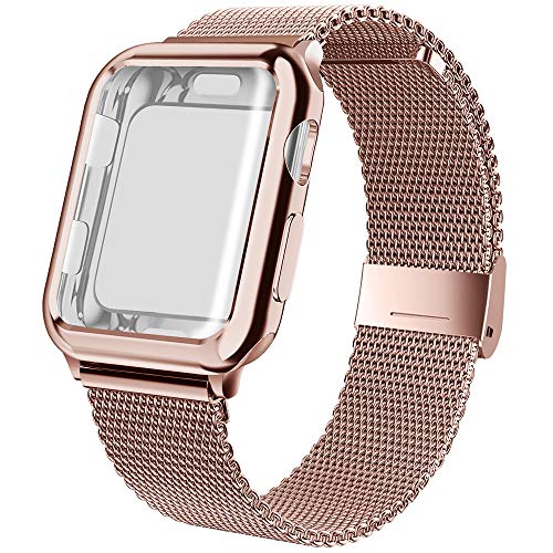 jwacct Stainless Steel Bands Compatible with Apple Watch Band 38mm