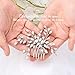 Olbye Wedding Hair Comb Rhinestone Bridal Hair Accessories Hair Comb Wedding Head Piece (Silver)